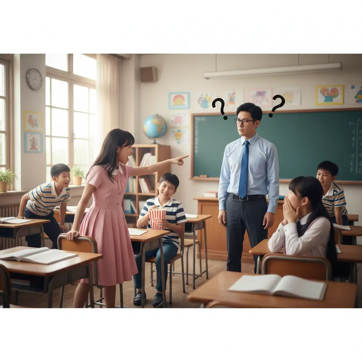 ＡＩ生成，本人沒那麼帥，教室也沒那麼乾淨。