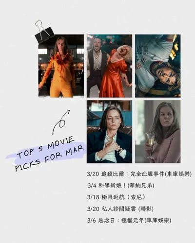 ▋2026/3月最期待 ▋奧斯卡獎季之後，哪些片值得期待？