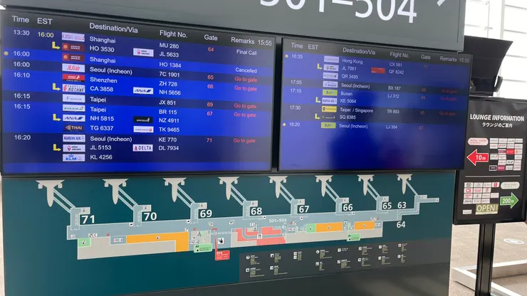 新千歲機場國際線航廈並不大。