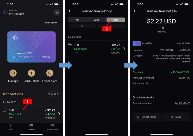 加密貨幣信用卡｜ether.fi Cash，入金刷卡，回饋、質押、出金（實測篇）