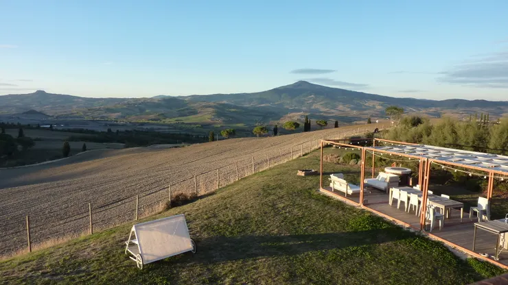 民宿外的清晨景色