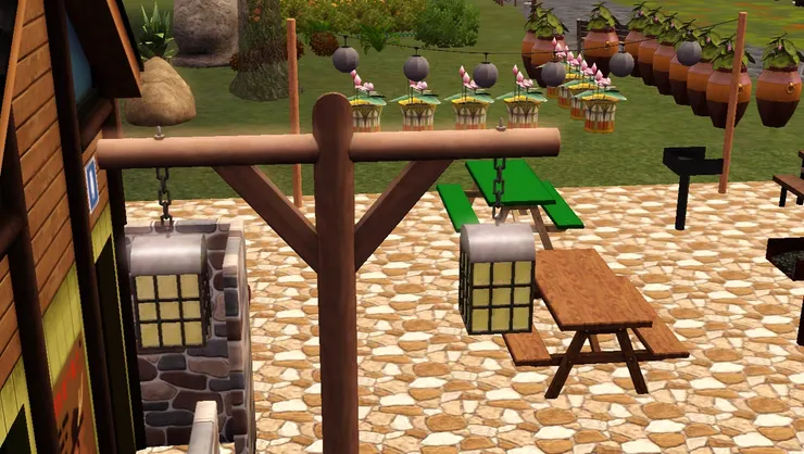 這街燈不但提供光源，也指示了公園的邊界。