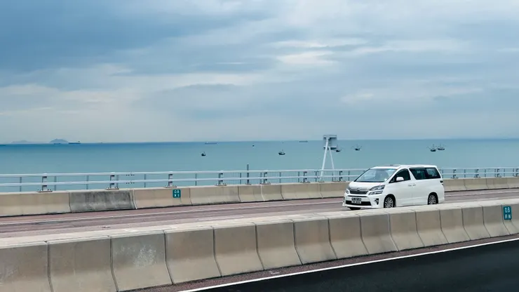 前往澳門的窗外景色