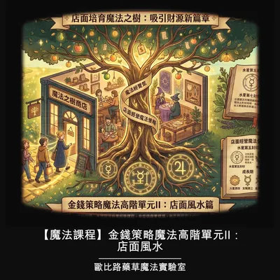 【魔法課程】金錢策略魔法高階單元II：店面風水