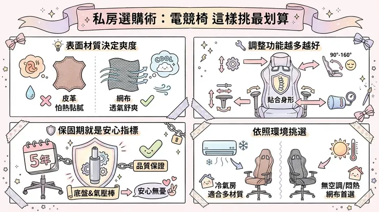 私房選購術:電競椅 這樣挑最划算