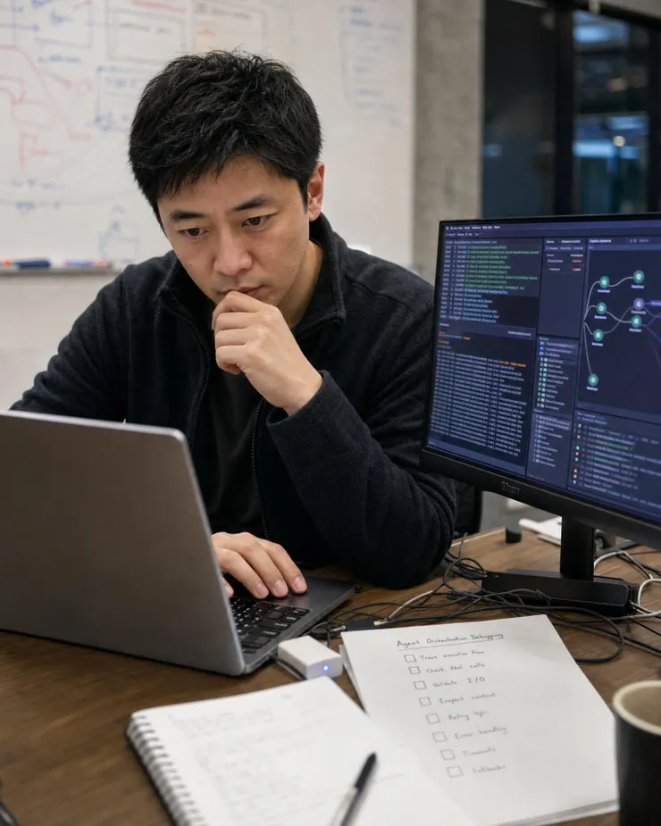 梁练伟分析自动化故障日志与 Agent 诊断流程