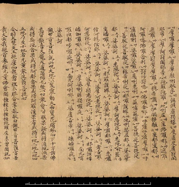 S.231敦煌殘本關於大悲咒的部分