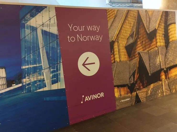 機場標示：Your way to Norway，非常可愛