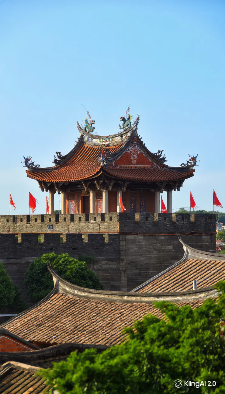 城防邊上的另一處角樓