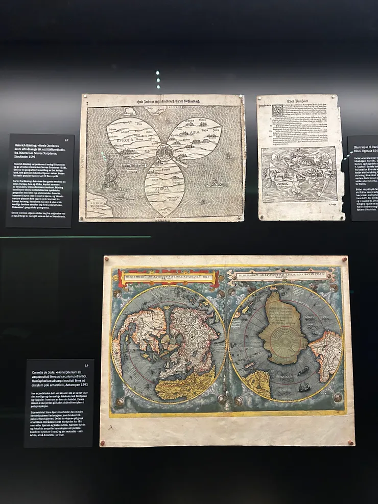 挪威國家圖書館內挪威地圖中心的一個角落