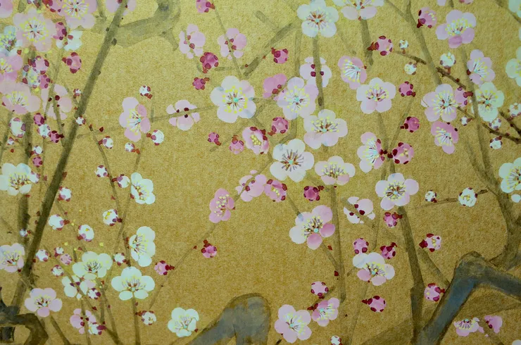 〈日喧〉局部－梅花