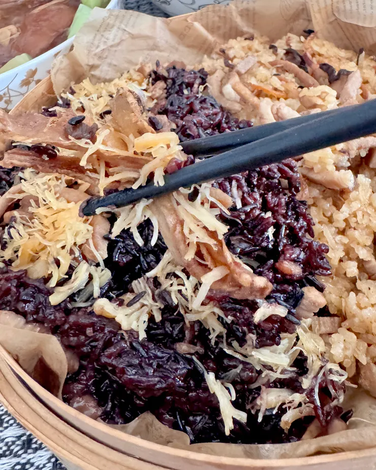 櫻花吹雪步步高雙色油飯