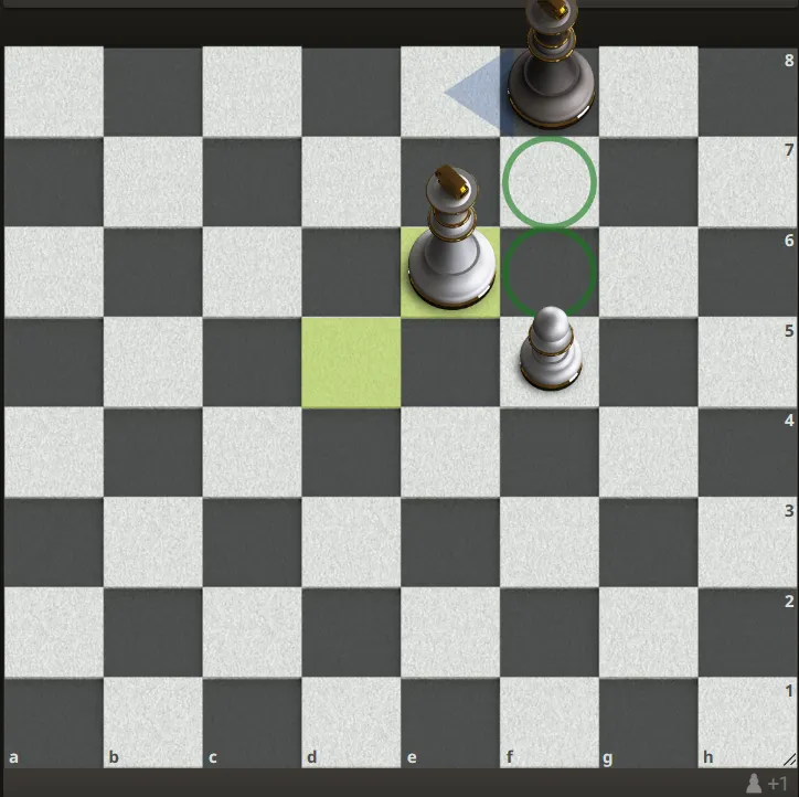 白方以ke6來控制住f67格