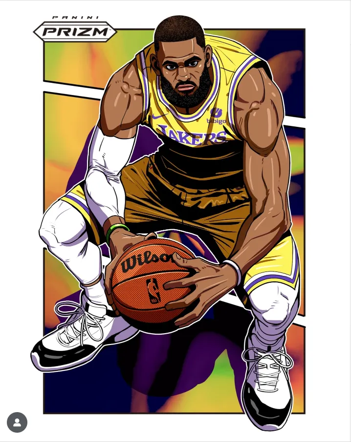 2024-25 NBA PANINI PRIZM MANGA LeBron James