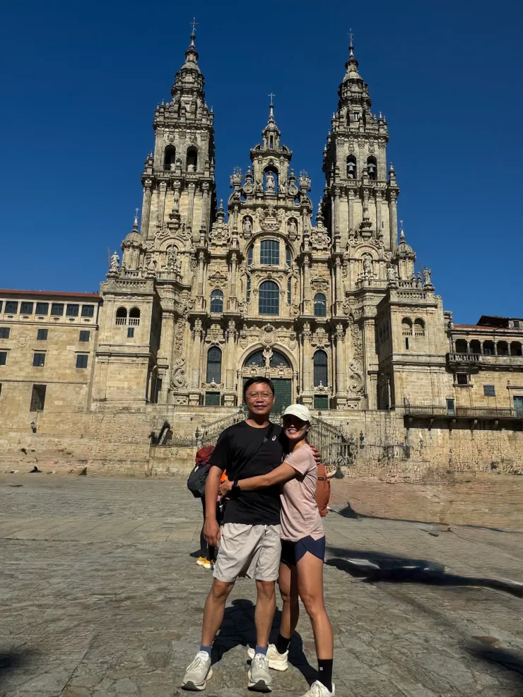 PM5:57 Santiago de Compostela大教堂!! 接近教堂時己默默爆哭一波！