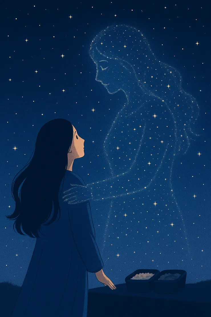 雖然她現在不在我身邊，但我能深深感受到她用其他方式陪伴我們身邊。 有時看到好玩的景色，我都會想～老媽要是你還在，會不會覺得這也很好玩呢？ 你要是看到我變這麼肉，是不是也會像以前一樣陪我減重呢？哈哈哈～