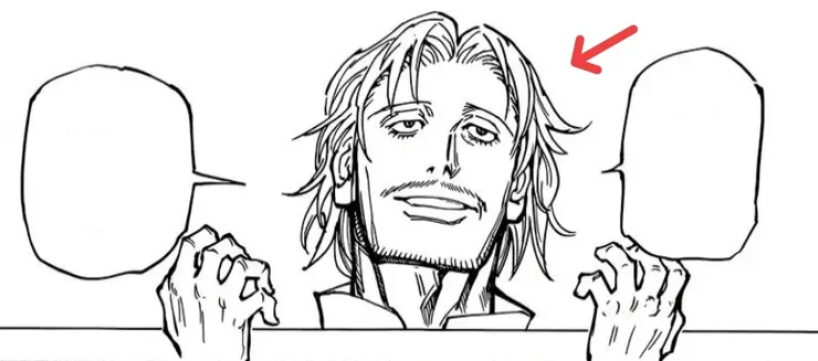 隔了幾頁可以看到最後結果，四王子頭髮恢復成下垂(凌亂)的樣子