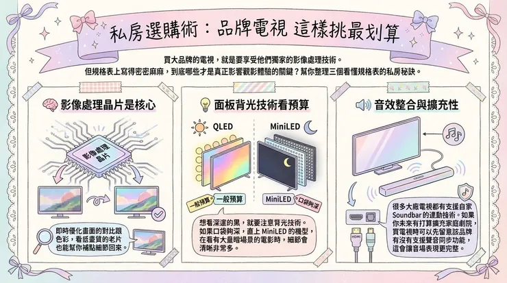 私房選購術：品牌電視 這樣挑最划算